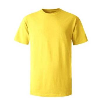Yellow Round Neck T-shirt in Delhi
